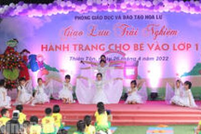 CHƯƠNG TRÌNH GIAO LƯU TRẢI NGHIỆM “HÀNH TRANG CHO BÉ VÀO LỚP 1” TẠI TRƯỜNG MẦM NON THỊ TRẤN THIÊN TÔN