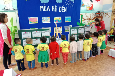 Chuyên đề cấp trường tháng 2 của trường mầm non thị trấn Thiên Tôn