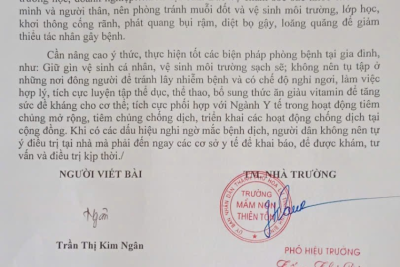 BÀI TUYÊN TRUYỀN VỀ CÔNG TÁC PHÒNG, CHỐNG BỆNH SỞI