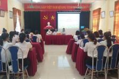 Hội nghị cán bộ công chức, viên chức, người lao động trường MN TT Thiên Tôn, năm học 2021-2022